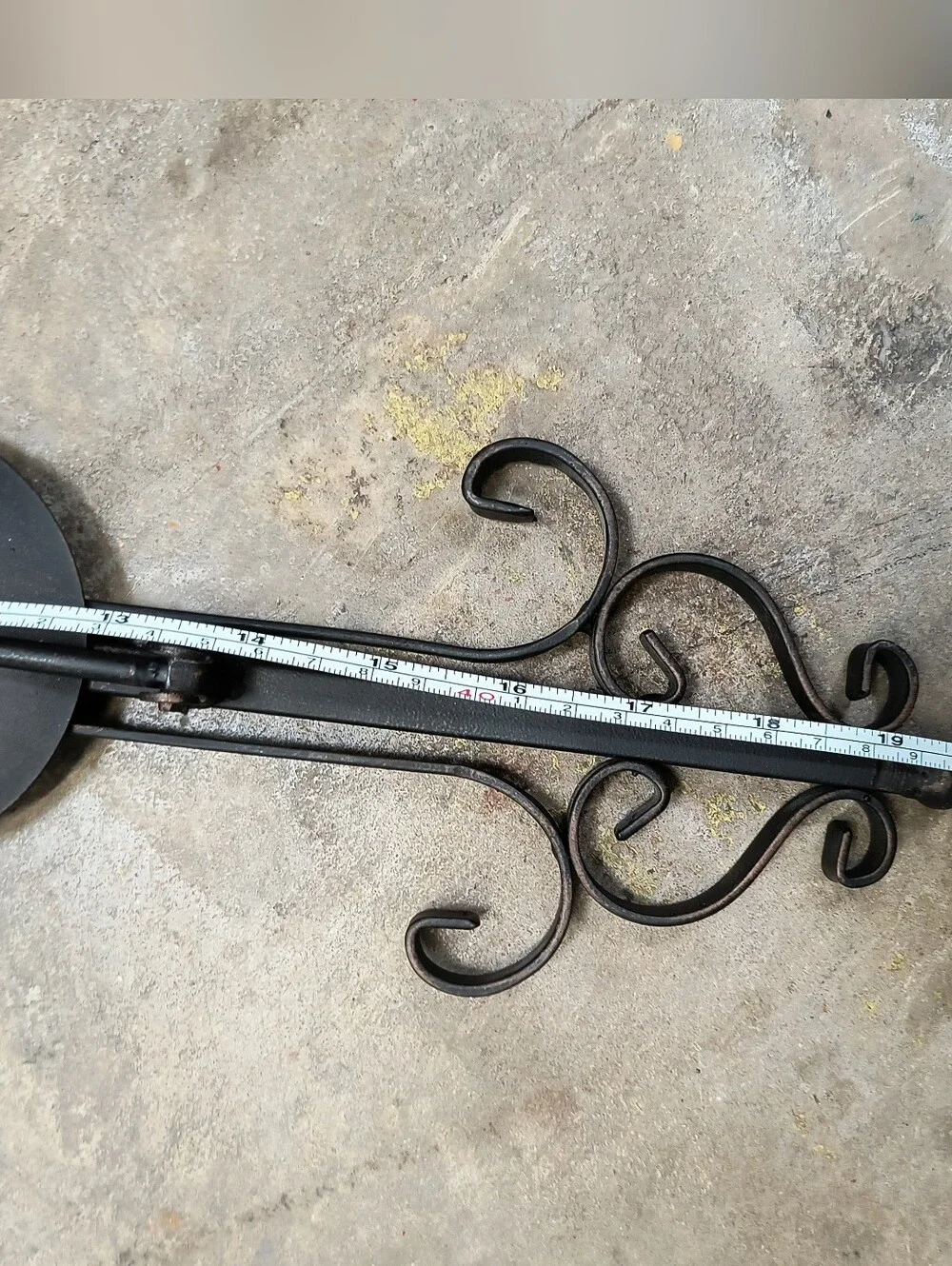 VINTAGE Metal Cross Black – Home Wall Decor Collapsible Candle Holder -
